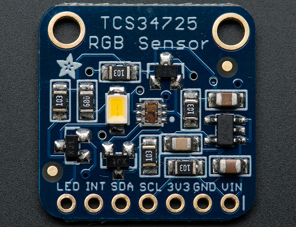 RGB Color Sensor with IR filter - TCS34725 - Click Image to Close
