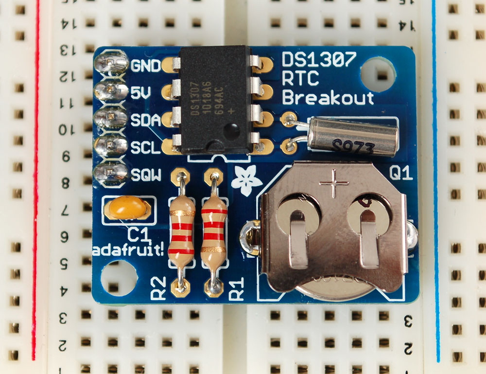 DS1307 Real Time Clock breakout board kit - Click Image to Close