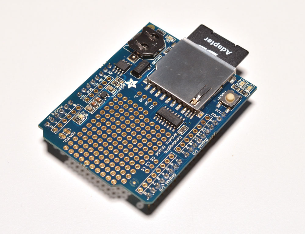 Adafruit Assembled Data Logging shield for Arduino - Click Image to Close