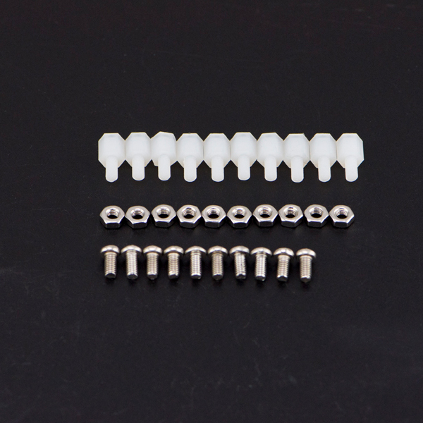 10 sets M3 * 6 nylon screws  