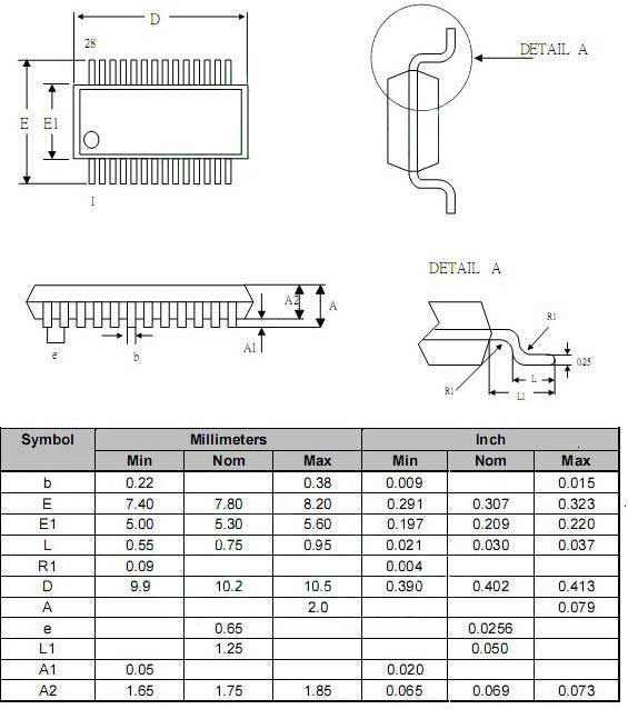 SSOP34 To DIP34 IC Test and Burn-In Socket with Spring