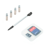 Plastic Pen, microSD card 2GB and 4 distancers