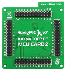 EasyPIC Fusion v7 MCU Card with dsPIC33FJ256GP710A Back