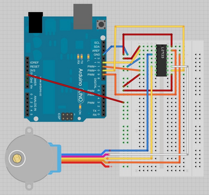 [아두이노 강좌] 16. 스텝퍼 모터 제어하기 - 가치창조기술 위키 arduino keypad wiring diagram 